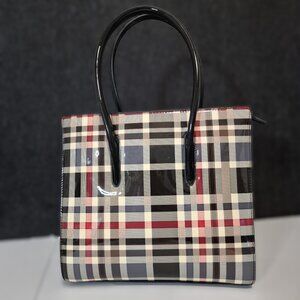 Plaid Women Glossy Tote Bag